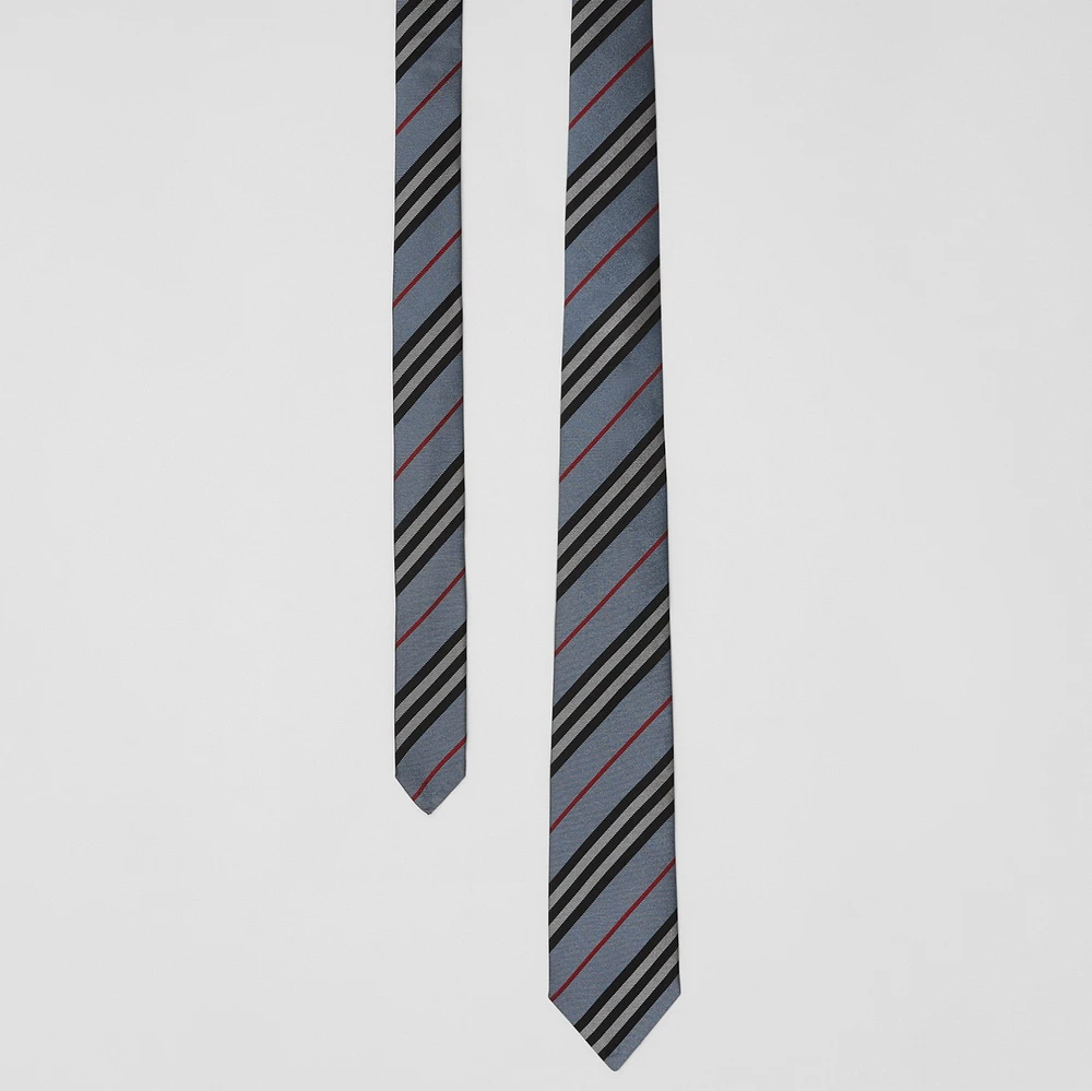 Classic Cut Icon Stripe Silk Tie in PALE BLUE - Men | Burberry® Official