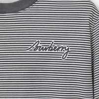Striped Cotton T-shirt in Magnet - Men | Burberry® Official