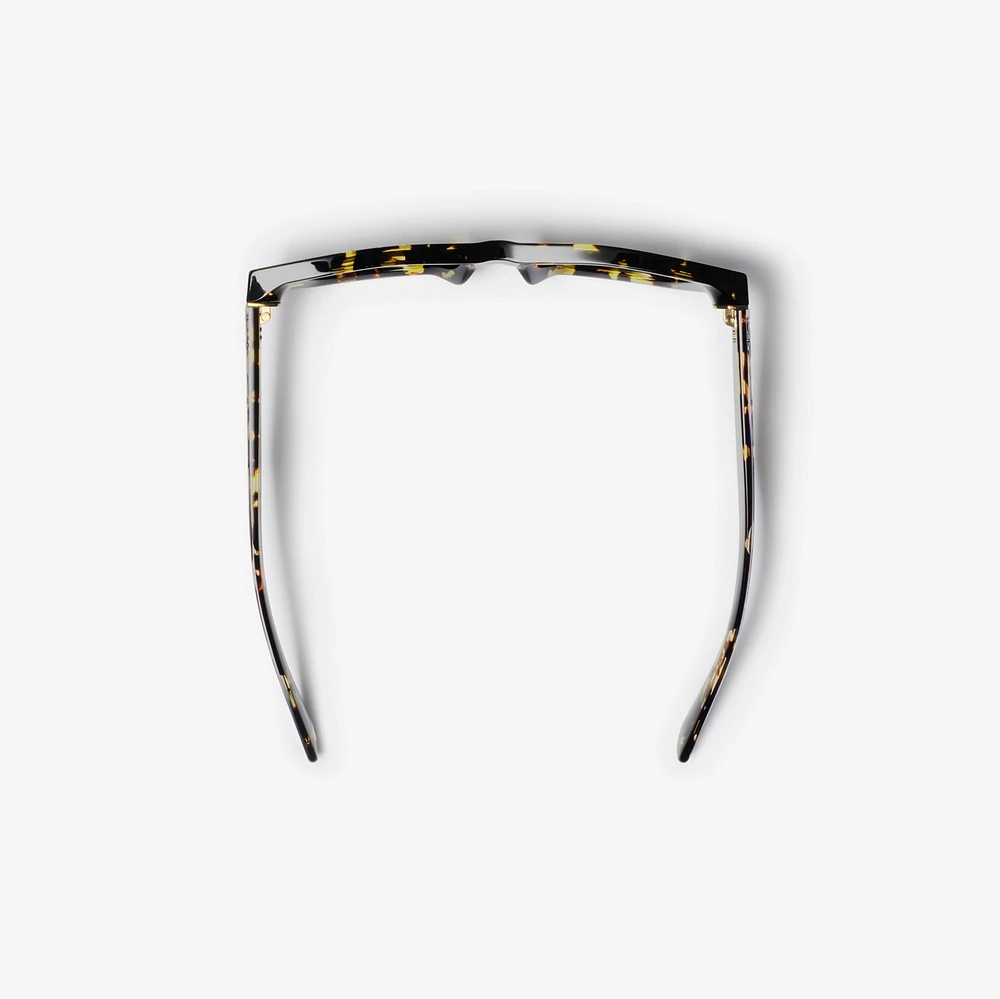 Inlaid Check Cat-eye Sunglasses​ in Bright tortoiseshell - Women | Burberry® Official