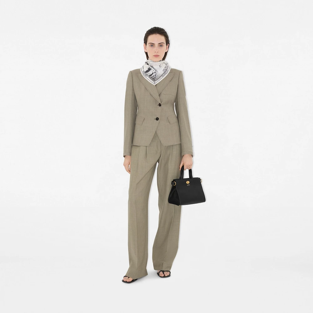 Mini Cotswolds Tote in Black - Women, Leather | Burberry® Official