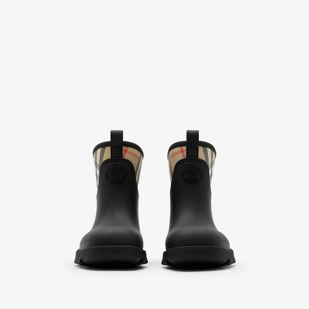 Rubber Marsh Stamp Low Boots​ in Black - Women | Burberry® Official