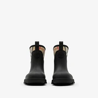 Rubber Marsh Stamp Low Boots​ in Black - Women | Burberry® Official