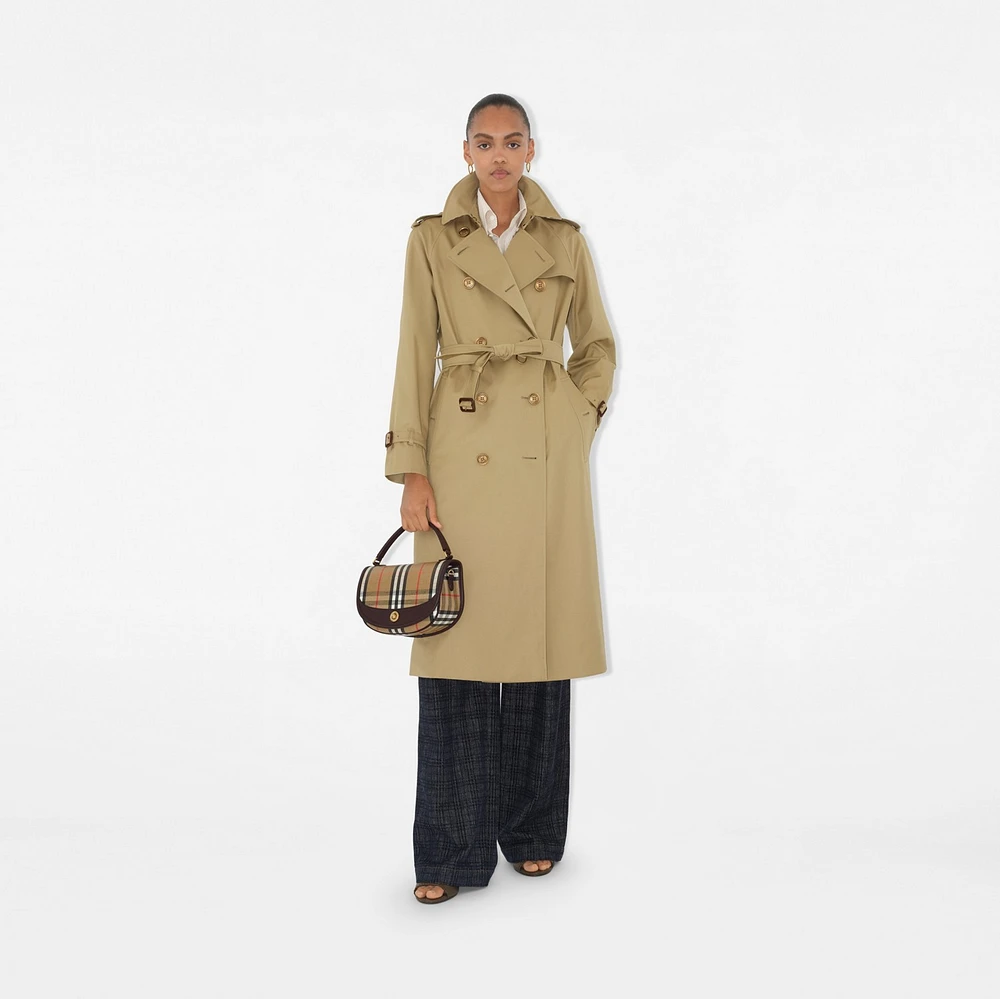 Highlands Crossbody Bag in Sand - Women, Cotton, Linen | Burberry® Official