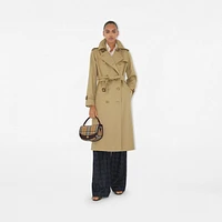 Highlands Crossbody Bag in Sand - Women, Cotton, Linen | Burberry® Official