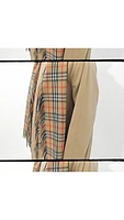 Check Cashmere Happy Scarf in Archive beige | Burberry® Official