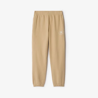 Knight Stamp Cotton Jogging Pants in Flax beige - Men | Burberry® Official