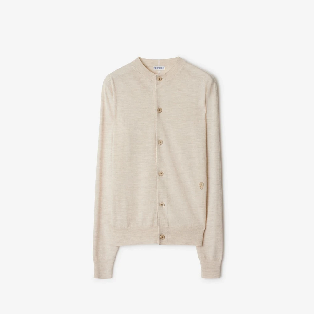 Wool Cardigan in Nutmeg - Women | Burberry® Official