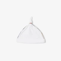 Stretch Cotton Three-piece Baby Gift Set in White - Children | Burberry® Official
