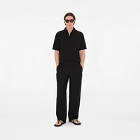 Linen Trousers in Black - Men | Burberry® Official