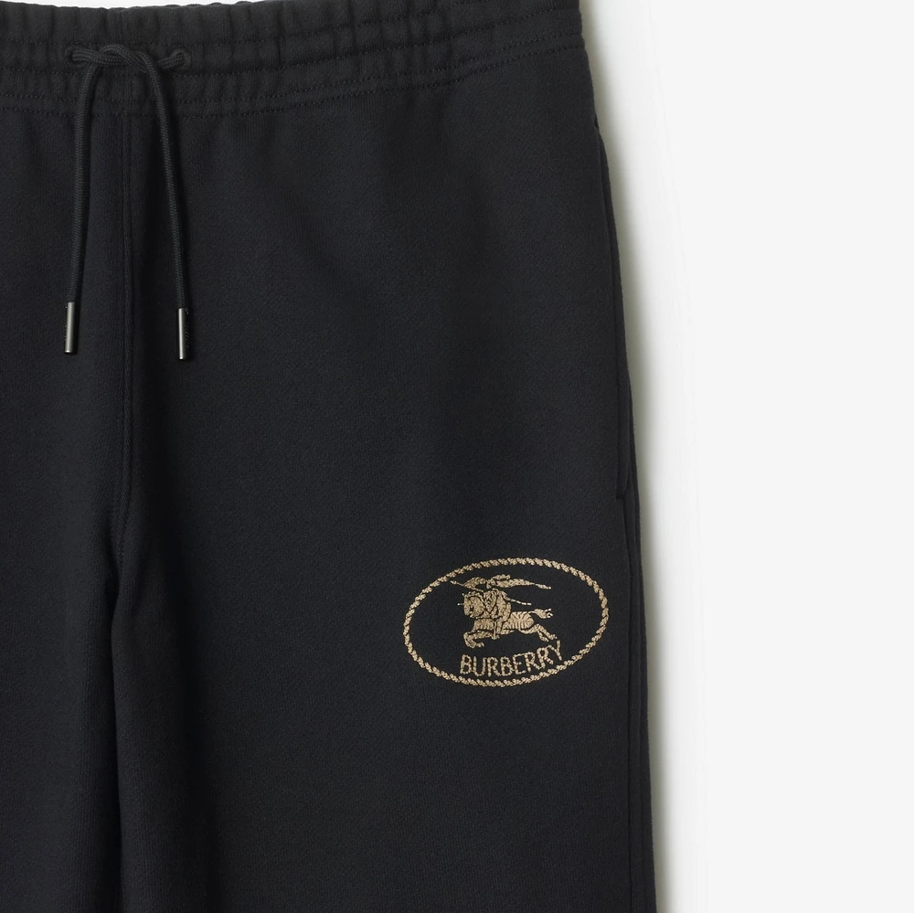 Cotton Jogging Pants in Black - Women | Burberry® Official