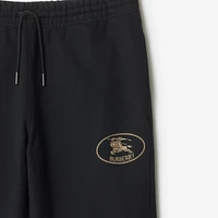 Cotton Jogging Pants in Black - Women | Burberry® Official