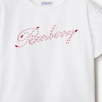 Laces Logo Cotton T-shirt in White | Burberry® Official