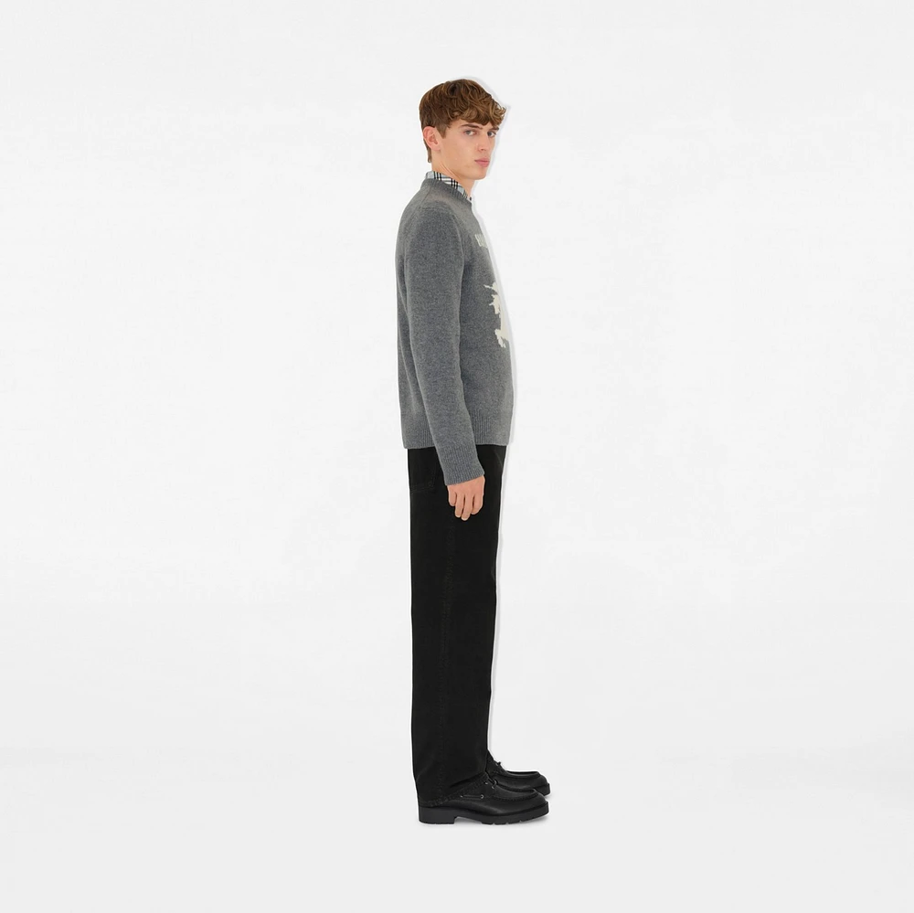 EKD Wool Cashmere Sweater in Grey - Men | Burberry® Official