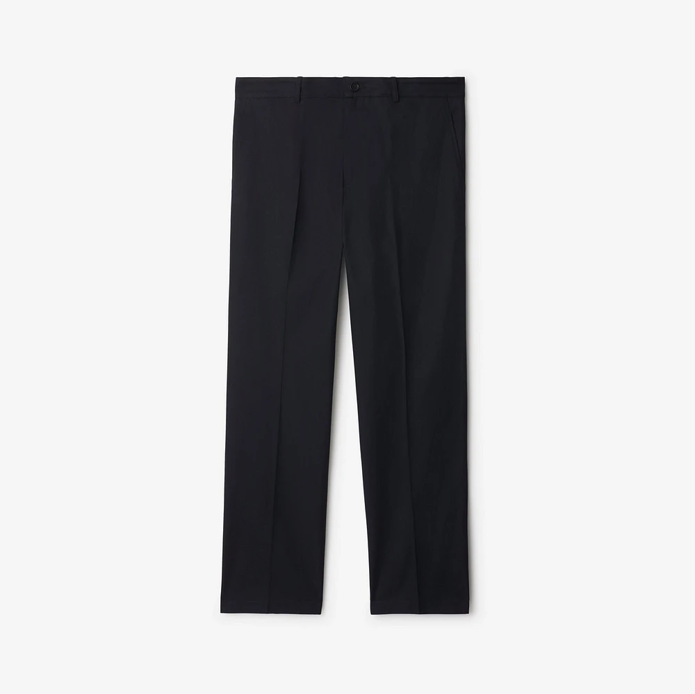 Cotton Chinos in Indigo - Men | Burberry® Official