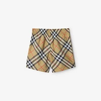 Check Swim Shorts in Sand | Burberry® Official