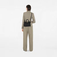 Mini Cotswolds Tote in Black - Women, Leather | Burberry® Official