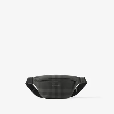 Cason Belt Bag in Charcoal - Men, Canvas | Burberry® Official