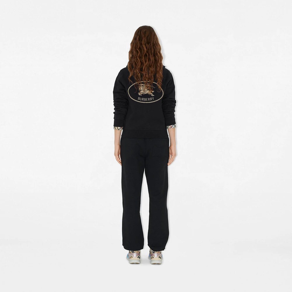Cotton Jogging Pants in Black - Women | Burberry® Official