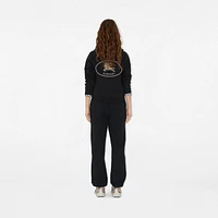 Cotton Jogging Pants in Black - Women | Burberry® Official