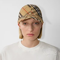 Check EKD Twill Baseball Cap in Sand - Men | Burberry® Official