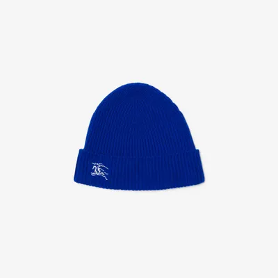 Ribbed Cashmere Beanie in Knight - Men | Burberry® Official