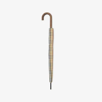 Check Umbrella in Archive beige | Burberry® Official