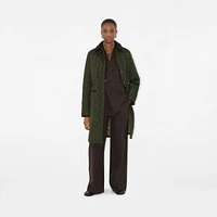 Mid-length Quilted Nylon Car Coat in Shale - Women | Burberry® Official