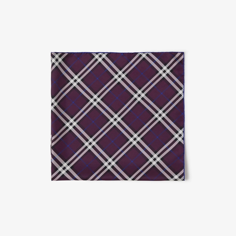 Check Silk Scarf in Pansy | Burberry® Official
