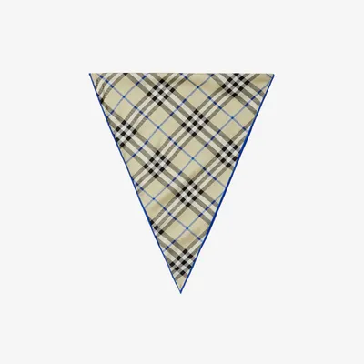 Check Silk Scarf in Lichen | Burberry® Official