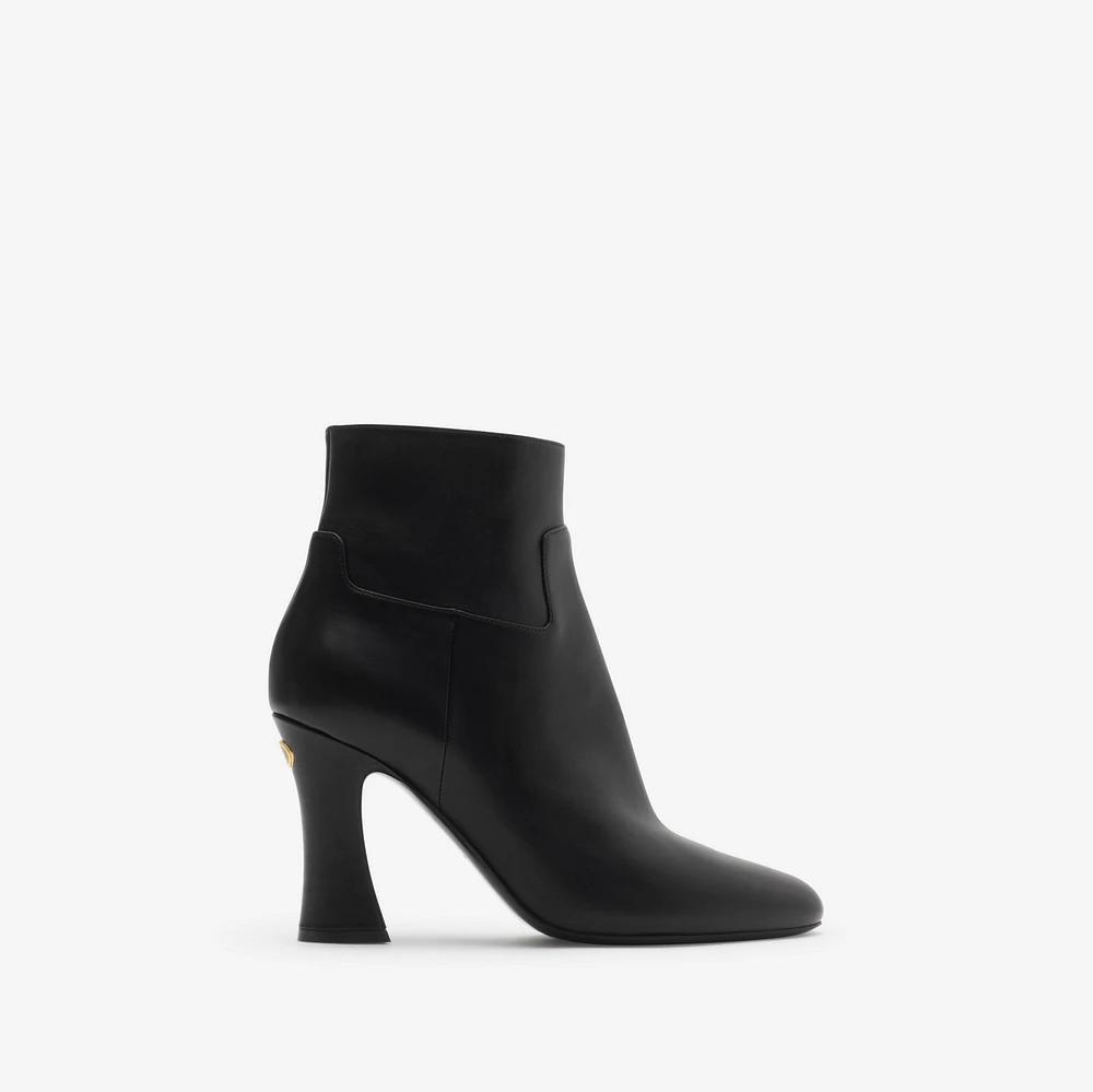 Leather Trinket Ankle Boots in Black - Women | Burberry® Official