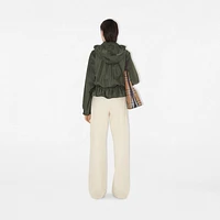 Satin Hooded Trench Jacket in Shale - Women | Burberry® Official