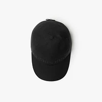 Logo Gabardine Baseball Cap in Black - Men | Burberry® Official