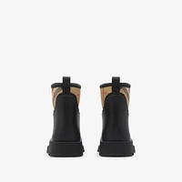 Rubber Marsh Stamp Low Boots​ in Black - Men | Burberry® Official