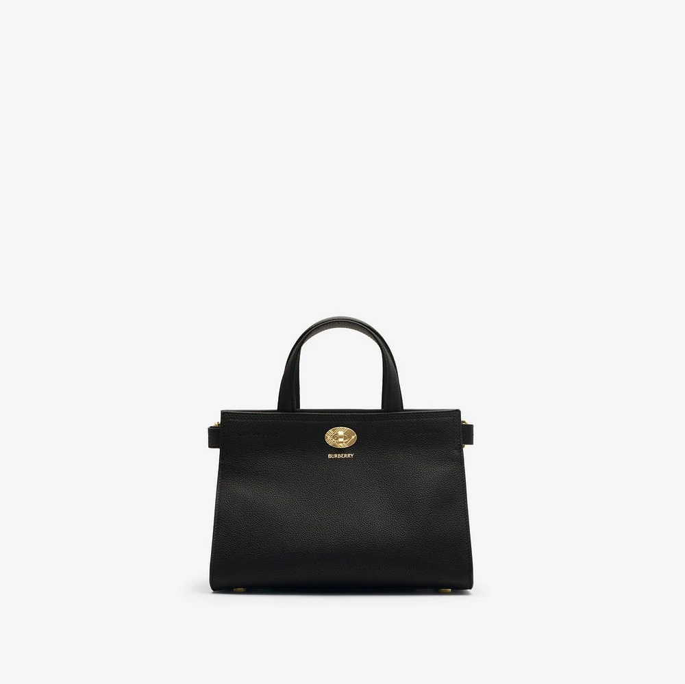 Mini Cotswolds Tote in Black - Women, Leather | Burberry® Official