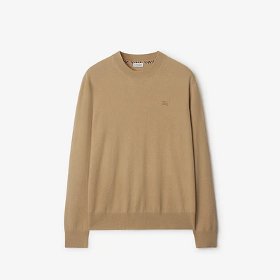Cashmere Blend Sweater in Flax beige - Men | Burberry® Official