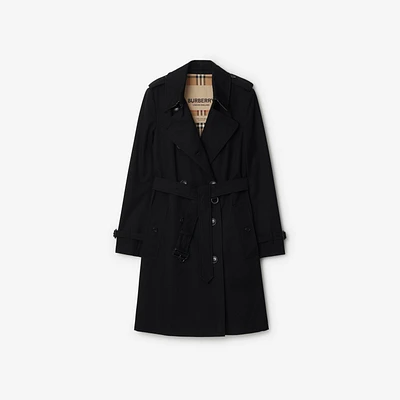 Mid-length Chelsea Heritage Trench Coat in Black - Women | Burberry® Official