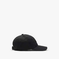 Logo Gabardine Baseball Cap in Black - Men | Burberry® Official