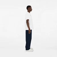 Logo Cotton T-shirt in White - Men | Burberry® Official