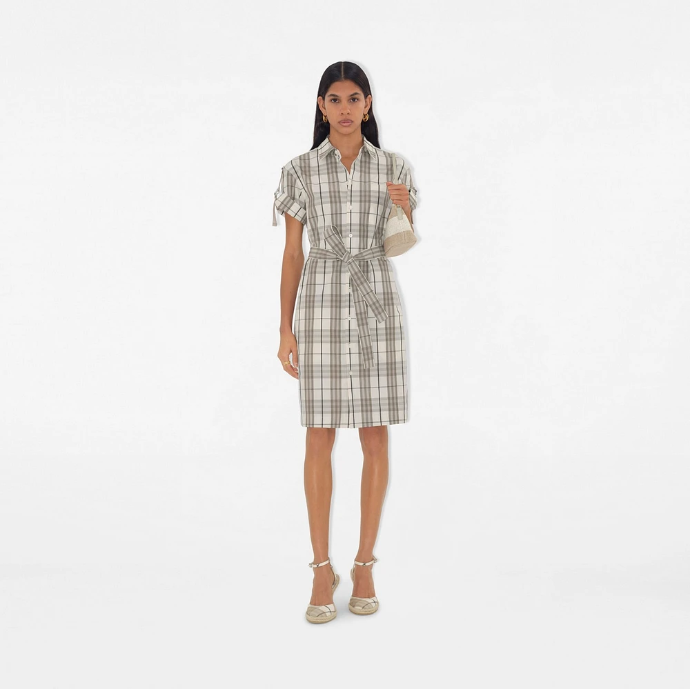 Check Cotton Shirt Dress - Women | Burberry® Official