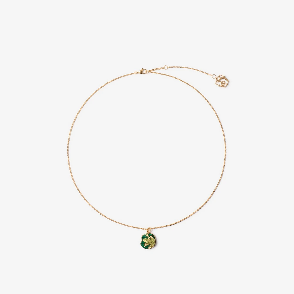 Frog Charm Necklace in Gold/multicolour - Women | Burberry® Official