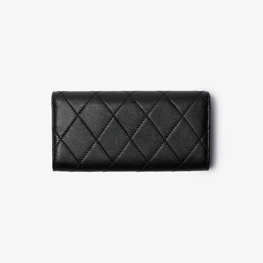 Strand Continental Wallet in Black - Women, Leather | Burberry® Official