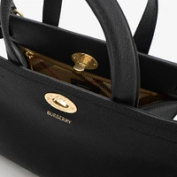 Mini Cotswolds Tote in Black - Women, Leather | Burberry® Official