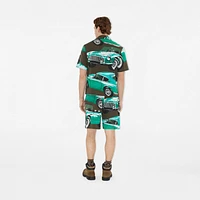 Relaxed Fit Car Cotton Poplin Shirt in Shale green - Men | Burberry® Official
