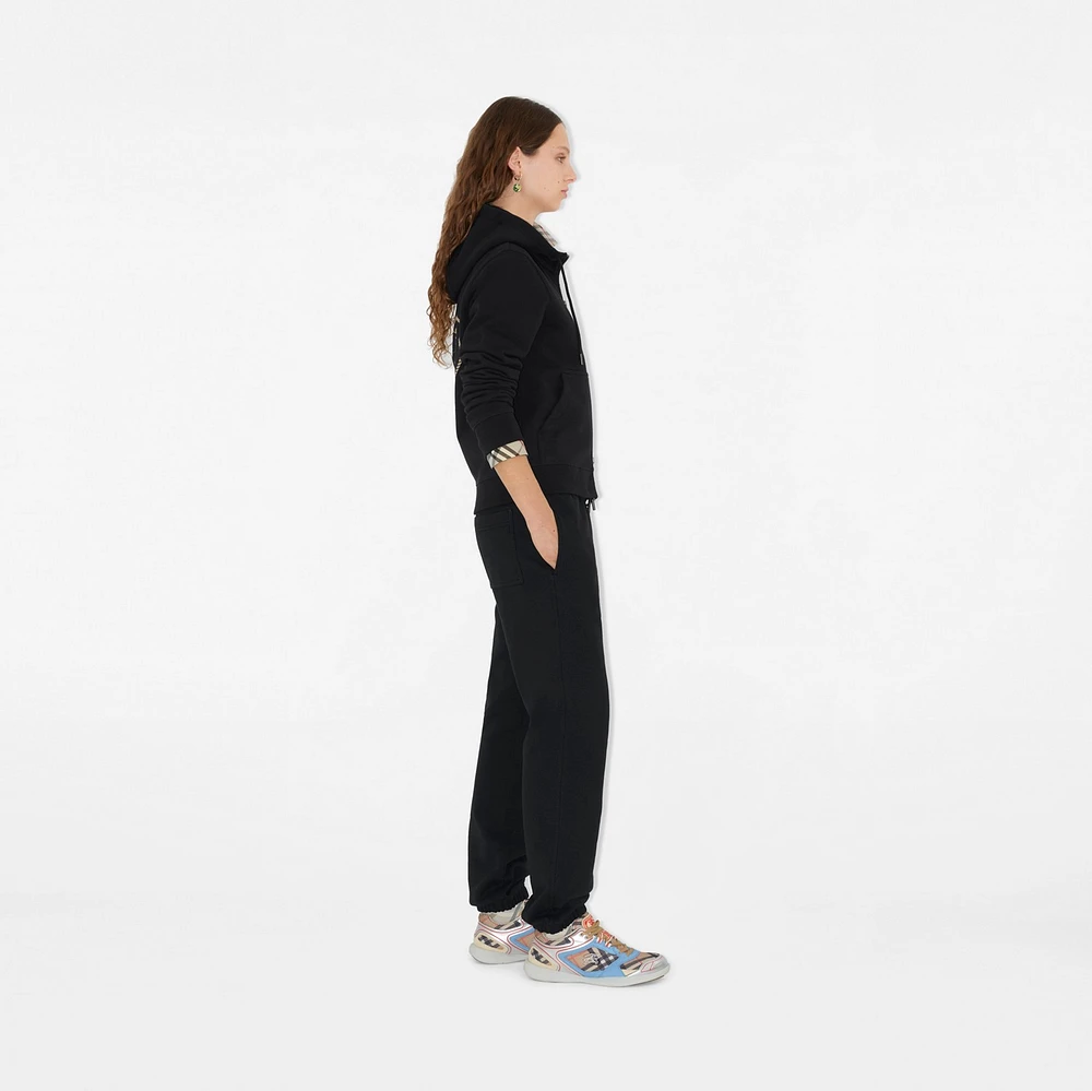 Cotton Jogging Pants in Black - Women | Burberry® Official