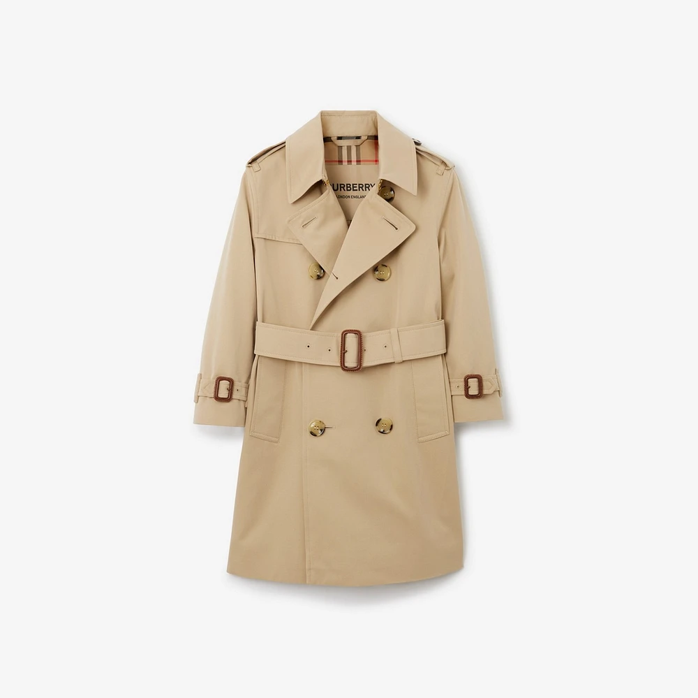Gabardine Trench Coat in Honey | Burberry® Official