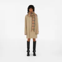 Check Cashmere Happy Scarf in Archive beige | Burberry® Official