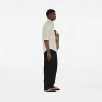 Slim Fit Cotton Shirt in Sail - Men | Burberry® Official