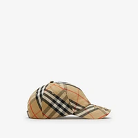 Check EKD Twill Baseball Cap in Sand - Men | Burberry® Official