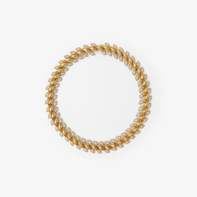 Spear Pavé Chain Necklace in Gold/clear - Women | Burberry® Official