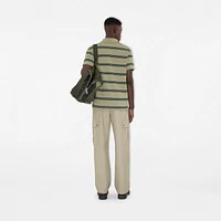 Striped Cotton Polo Shirt in Shire - Men | Burberry® Official